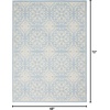 image:imageNourison Home Jubilant Floral IvoryPink 3 x 5 AreaRug EasyCleaning Non Shedding Bed Room Living Room Dining Room Kitchen 3x5IvoryLight Blue