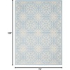 image:imageNourison Home Jubilant Floral IvoryPink 3 x 5 AreaRug EasyCleaning Non Shedding Bed Room Living Room Dining Room Kitchen 3x5IvoryLight Blue