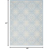 image:imageNourison Home Jubilant Floral IvoryPink 3 x 5 AreaRug EasyCleaning Non Shedding Bed Room Living Room Dining Room Kitchen 3x5IvoryLight Blue