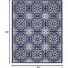 image:imageNourison Home Jubilant Floral IvoryPink 3 x 5 AreaRug EasyCleaning Non Shedding Bed Room Living Room Dining Room Kitchen 3x5NavyIvory