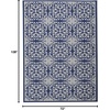 image:imageNourison Home Jubilant Floral IvoryPink 3 x 5 AreaRug EasyCleaning Non Shedding Bed Room Living Room Dining Room Kitchen 3x5NavyIvory