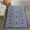 image:imageNourison Home Jubilant Floral IvoryPink 3 x 5 AreaRug EasyCleaning Non Shedding Bed Room Living Room Dining Room Kitchen 3x5NavyIvory