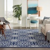 image:imageNourison Home Jubilant Floral IvoryPink 3 x 5 AreaRug EasyCleaning Non Shedding Bed Room Living Room Dining Room Kitchen 3x5NavyIvory