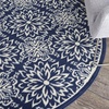 image:imageNourison Home Jubilant Floral IvoryPink 3 x 5 AreaRug EasyCleaning Non Shedding Bed Room Living Room Dining Room Kitchen 3x5NavyIvory