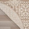 image:imageNourison Home Jubilant Floral IvoryPink 3 x 5 AreaRug EasyCleaning Non Shedding Bed Room Living Room Dining Room Kitchen 3x5Taupe
