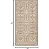 image:imageNourison Home Jubilant Floral IvoryPink 3 x 5 AreaRug EasyCleaning Non Shedding Bed Room Living Room Dining Room Kitchen 3x5Taupe