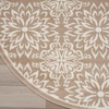 image:imageNourison Home Jubilant Floral IvoryPink 3 x 5 AreaRug EasyCleaning Non Shedding Bed Room Living Room Dining Room Kitchen 3x5Taupe