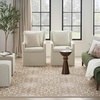 image:imageNourison Home Jubilant Floral IvoryPink 3 x 5 AreaRug EasyCleaning Non Shedding Bed Room Living Room Dining Room Kitchen 3x5Taupe