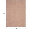 image:imageNourison Home Malibu Shag Silver Grey 3 x 5 Area Rug  Easy Clean Non Shedding Bed Room Living Room Dining Room Kitchen 3 x 5Blush