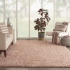 image:imageNourison Home Malibu Shag Silver Grey 3 x 5 Area Rug  Easy Clean Non Shedding Bed Room Living Room Dining Room Kitchen 3 x 5Blush