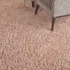image:imageNourison Home Malibu Shag Silver Grey 3 x 5 Area Rug  Easy Clean Non Shedding Bed Room Living Room Dining Room Kitchen 3 x 5Blush