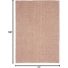 image:imageNourison Home Malibu Shag Silver Grey 3 x 5 Area Rug  Easy Clean Non Shedding Bed Room Living Room Dining Room Kitchen 3 x 5Blush