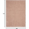 image:imageNourison Home Malibu Shag Silver Grey 3 x 5 Area Rug  Easy Clean Non Shedding Bed Room Living Room Dining Room Kitchen 3 x 5Blush
