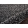 image:imageNourison Home Malibu Shag Silver Grey 3 x 5 Area Rug  Easy Clean Non Shedding Bed Room Living Room Dining Room Kitchen 3 x 5Dark Grey