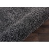 image:imageNourison Home Malibu Shag Silver Grey 3 x 5 Area Rug  Easy Clean Non Shedding Bed Room Living Room Dining Room Kitchen 3 x 5Dark Grey