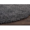image:imageNourison Home Malibu Shag Silver Grey 3 x 5 Area Rug  Easy Clean Non Shedding Bed Room Living Room Dining Room Kitchen 3 x 5Dark Grey