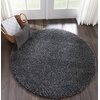 image:imageNourison Home Malibu Shag Silver Grey 3 x 5 Area Rug  Easy Clean Non Shedding Bed Room Living Room Dining Room Kitchen 3 x 5Dark Grey