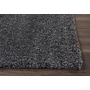 image:imageNourison Home Malibu Shag Silver Grey 3 x 5 Area Rug  Easy Clean Non Shedding Bed Room Living Room Dining Room Kitchen 3 x 5Dark Grey
