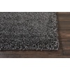 image:imageNourison Home Malibu Shag Silver Grey 3 x 5 Area Rug  Easy Clean Non Shedding Bed Room Living Room Dining Room Kitchen 3 x 5Dark Grey
