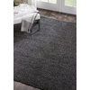 image:imageNourison Home Malibu Shag Silver Grey 3 x 5 Area Rug  Easy Clean Non Shedding Bed Room Living Room Dining Room Kitchen 3 x 5Dark Grey
