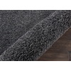 image:imageNourison Home Malibu Shag Silver Grey 3 x 5 Area Rug  Easy Clean Non Shedding Bed Room Living Room Dining Room Kitchen 3 x 5Dark Grey