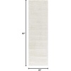 image:imageNourison Home Malibu Shag Silver Grey 3 x 5 Area Rug  Easy Clean Non Shedding Bed Room Living Room Dining Room Kitchen 3 x 5Ivory