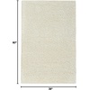 image:imageNourison Home Malibu Shag Silver Grey 3 x 5 Area Rug  Easy Clean Non Shedding Bed Room Living Room Dining Room Kitchen 3 x 5Ivory