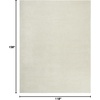 image:imageNourison Home Malibu Shag Silver Grey 3 x 5 Area Rug  Easy Clean Non Shedding Bed Room Living Room Dining Room Kitchen 3 x 5Ivory