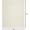 image:imageNourison Home Malibu Shag Silver Grey 3 x 5 Area Rug  Easy Clean Non Shedding Bed Room Living Room Dining Room Kitchen 3 x 5Ivory
