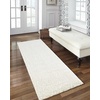 image:imageNourison Home Malibu Shag Silver Grey 3 x 5 Area Rug  Easy Clean Non Shedding Bed Room Living Room Dining Room Kitchen 3 x 5Ivory