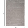 image:imageNourison Home Malibu Shag Silver Grey 3 x 5 Area Rug  Easy Clean Non Shedding Bed Room Living Room Dining Room Kitchen 3 x 5Silver Grey
