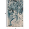 image:imageNourison Home Maxell IvoryTeal 3 x 5 Area Rug  Easy Clean Non Shedding Bed Room Living Room Dining Room Kitchen 3 x 5