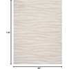 image:imageNourison Home Modern Shag Ivory Beige 53 x 7 Area Rug  Easy Clean Non Shedding Bed Room Living Room Dining Room Kitchen 5 x 7Ivory Beige