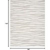image:imageNourison Home Modern Shag Ivory Beige 53 x 7 Area Rug  Easy Clean Non Shedding Bed Room Living Room Dining Room Kitchen 5 x 7Ivory Grey