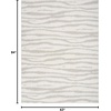 image:imageNourison Home Modern Shag Ivory Beige 53 x 7 Area Rug  Easy Clean Non Shedding Bed Room Living Room Dining Room Kitchen 5 x 7Ivory Grey