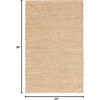 image:imageNourison Home Natural Jute Ivory 5 x 7 Area Rug  Easy Clean Non Shedding Bed Room Living Room Dining Room Kitchen 5 x 7Bleached