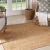 image:imageNourison Home Natural Jute Ivory 5 x 7 Area Rug  Easy Clean Non Shedding Bed Room Living Room Dining Room Kitchen 5 x 7Bleached