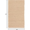 image:imageNourison Home Natural Jute Ivory 5 x 7 Area Rug  Easy Clean Non Shedding Bed Room Living Room Dining Room Kitchen 5 x 7Bleached