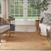 image:imageNourison Home Natural Jute Ivory 5 x 7 Area Rug  Easy Clean Non Shedding Bed Room Living Room Dining Room Kitchen 5 x 7Bleached