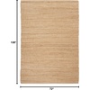 image:imageNourison Home Natural Jute Ivory 5 x 7 Area Rug  Easy Clean Non Shedding Bed Room Living Room Dining Room Kitchen 5 x 7Bleached
