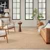 image:imageNourison Home Natural Jute Ivory 5 x 7 Area Rug  Easy Clean Non Shedding Bed Room Living Room Dining Room Kitchen 5 x 7Bleached