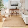 image:imageNourison Home Natural Jute Ivory 5 x 7 Area Rug  Easy Clean Non Shedding Bed Room Living Room Dining Room Kitchen 5 x 7Bleached
