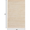 image:imageNourison Home Natural Jute Ivory 5 x 7 Area Rug  Easy Clean Non Shedding Bed Room Living Room Dining Room Kitchen 5 x 7Ivory