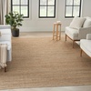 image:imageNourison Home Natural Jute Ivory 5 x 7 Area Rug  Easy Clean Non Shedding Bed Room Living Room Dining Room Kitchen 5 x 7Natural