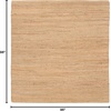 image:imageNourison Home Natural Jute Ivory 5 x 7 Area Rug  Easy Clean Non Shedding Bed Room Living Room Dining Room Kitchen 5 x 7Natural