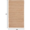 image:imageNourison Home Natural Jute Ivory 5 x 7 Area Rug  Easy Clean Non Shedding Bed Room Living Room Dining Room Kitchen 5 x 7Natural