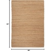 image:imageNourison Home Natural Jute Ivory 5 x 7 Area Rug  Easy Clean Non Shedding Bed Room Living Room Dining Room Kitchen 5 x 7Natural