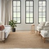 image:imageNourison Home Natural Jute Ivory 5 x 7 Area Rug  Easy Clean Non Shedding Bed Room Living Room Dining Room Kitchen 5 x 7Natural