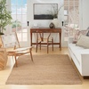 image:imageNourison Home Natural Jute Ivory 5 x 7 Area Rug  Easy Clean Non Shedding Bed Room Living Room Dining Room Kitchen 5 x 7Natural