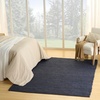 image:imageNourison Home Natural Jute Ivory 5 x 7 Area Rug  Easy Clean Non Shedding Bed Room Living Room Dining Room Kitchen 5 x 7Navy